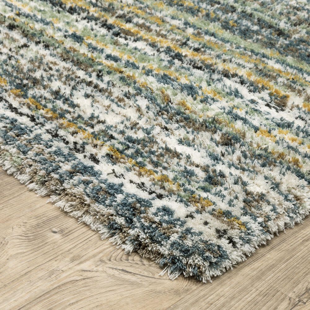 Oriental Weavers Galileo GAL07 Green and Blue 7&#39;10&quot; x 10&#39;10&quot; Area Rug, , large