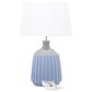 Maple and Jade Table Lamp in Shiny Blue and Gray, , large