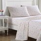 Revman Norella 4-Piece Full Sheet Set in Pink and Green, , large