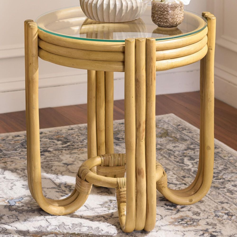 Safavieh Bilian Round Accent Table in Natural, , large