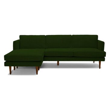 Joybird Preston 2-Piece Left Facing Reversible Sectional in Royale Forest Velvet, , large