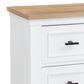 Ashley Ashbryn 74" TV Stand in White and Natural, , large