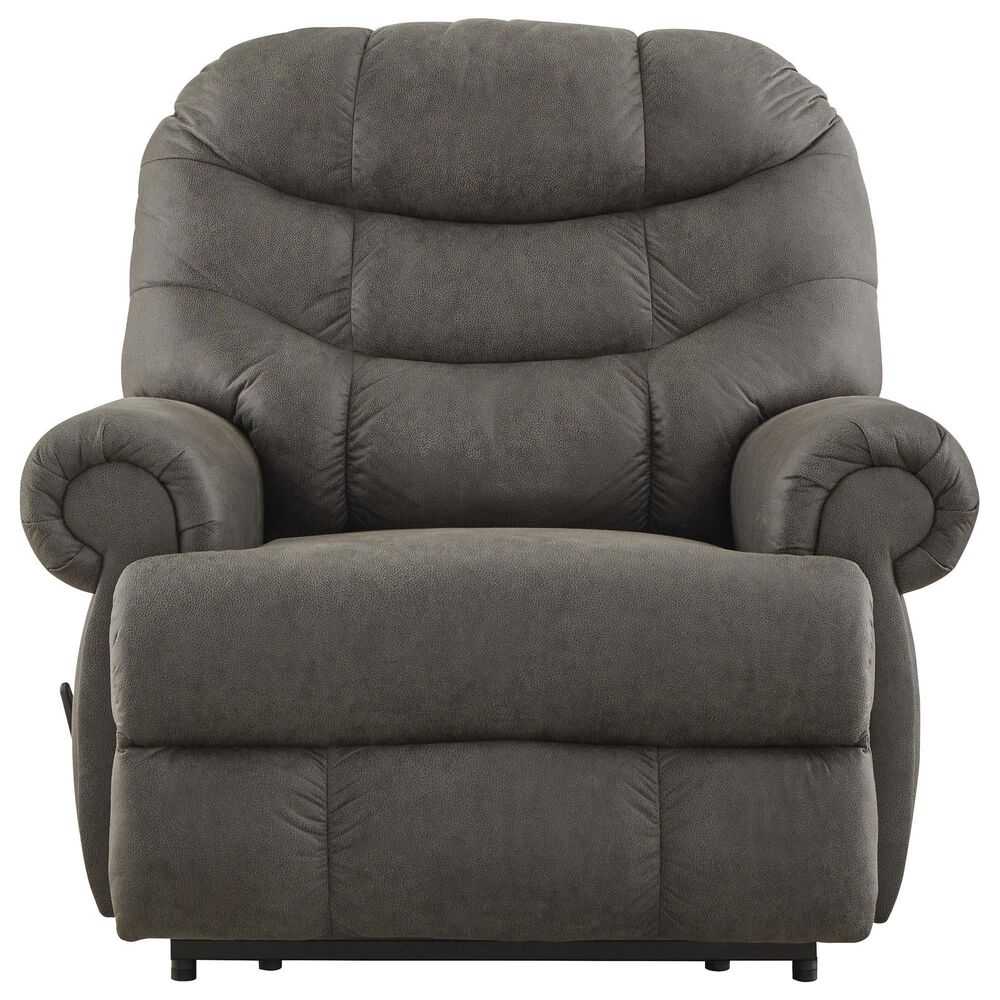 Ashley Camera Time Zero Manual Wall Recliner in Gunmetal, , large