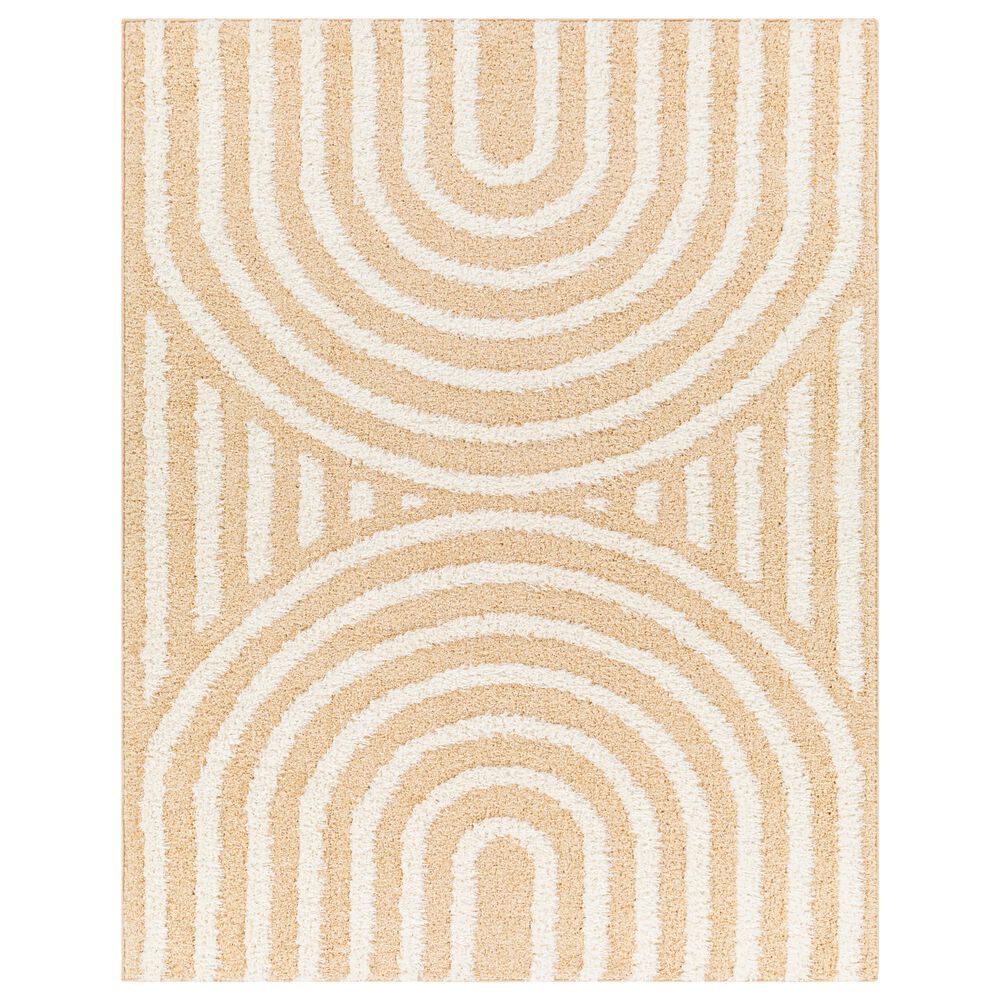 Surya Rodos RDO2331 5"3" x 7" Mustard, White, Peach Area Rug, , large