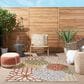 Nourison Aloha ALH05 3"6" x 5"6" Ivory and Multicolor Indoor/Outdoor Area Rug, , large