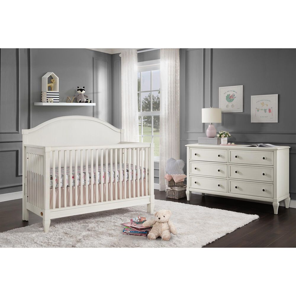 Oxford Baby Elizabeth 2 Piece Nursery Set in Vintage White, , large