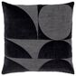 Rizzy Home 20" x 20" Poly Filled Throw Pillow in Dark Grey, , large