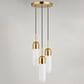 Vaxcel International Co. Ltd. Thalia 3-Light Pendant in Antique Gold, , large