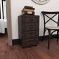 Uma Enterprises 4-Drawer Chest in Black, , large