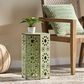 Hearth and Haven Eliana 12" Patio Side Table in Green, , large