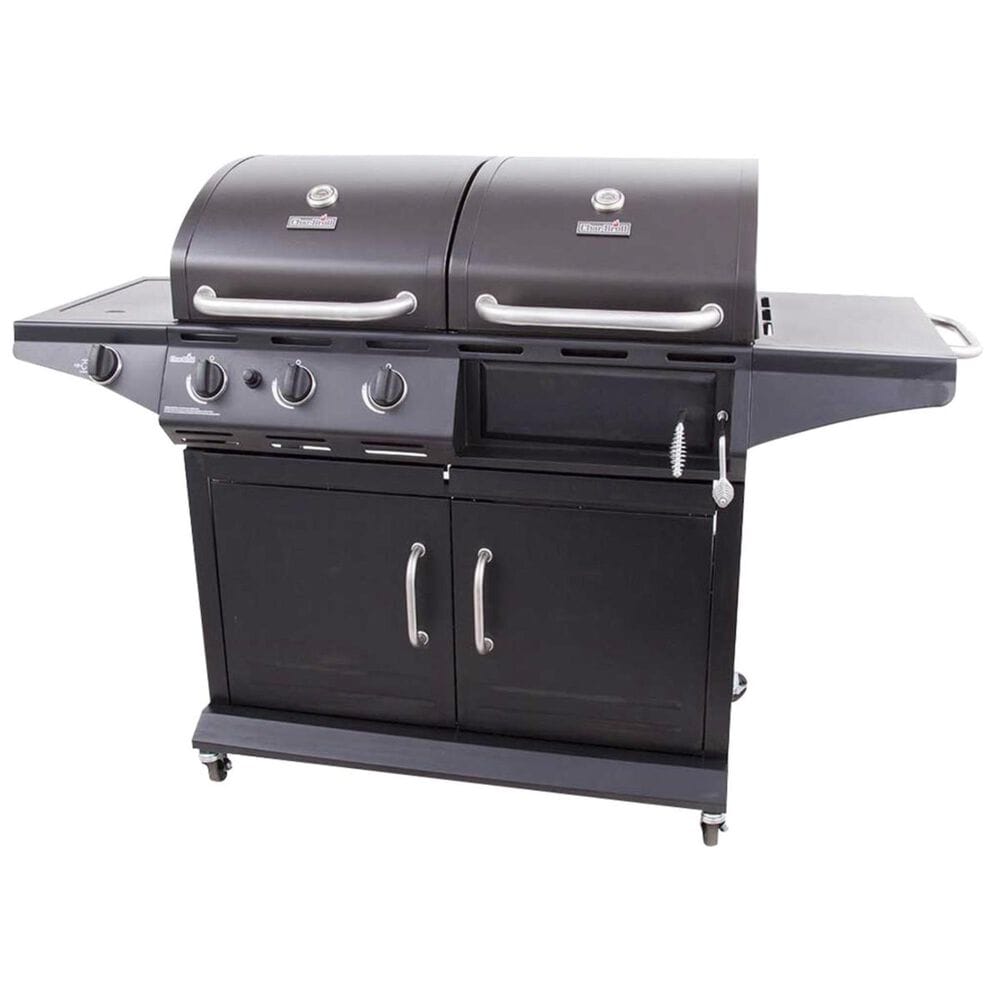 Bevidst Bermad omvendt Char-Broil Deluxe Liquid Propane and Charcoal Combo Grill in Black | NFM