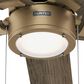 Hunter Erling 44" Ceiling Fan with LED Light in Burnished Brass, , large