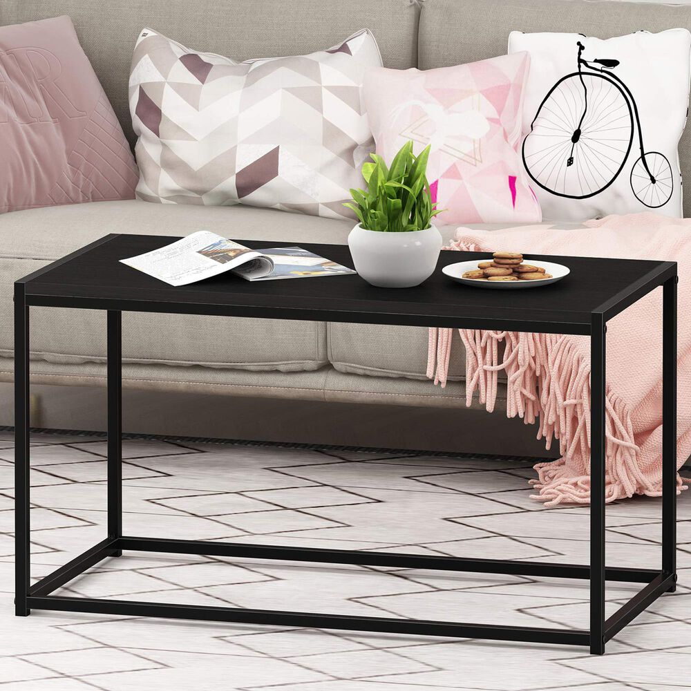HOMLUX Rectangular Coffee Table in Americano, , large
