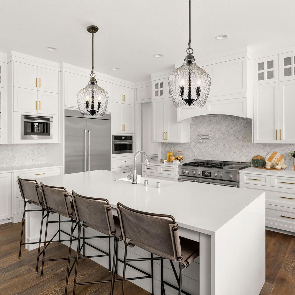 Golden Lighting Adeline 3-Light Pendant in Matte Black, , large