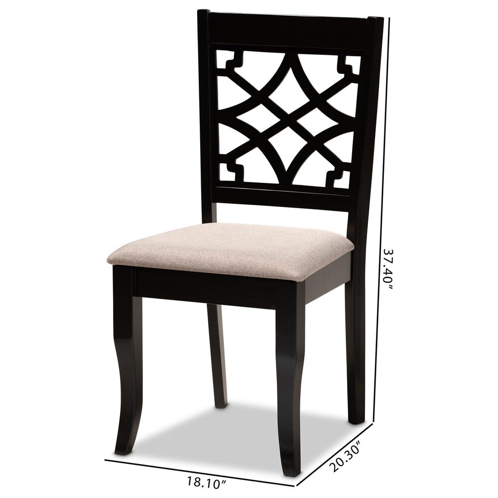 Baxton Studio Mael Side Chair in Espresso Brown (Set of 2), , large