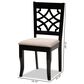 Baxton Studio Mael Side Chair in Espresso Brown (Set of 2), , large