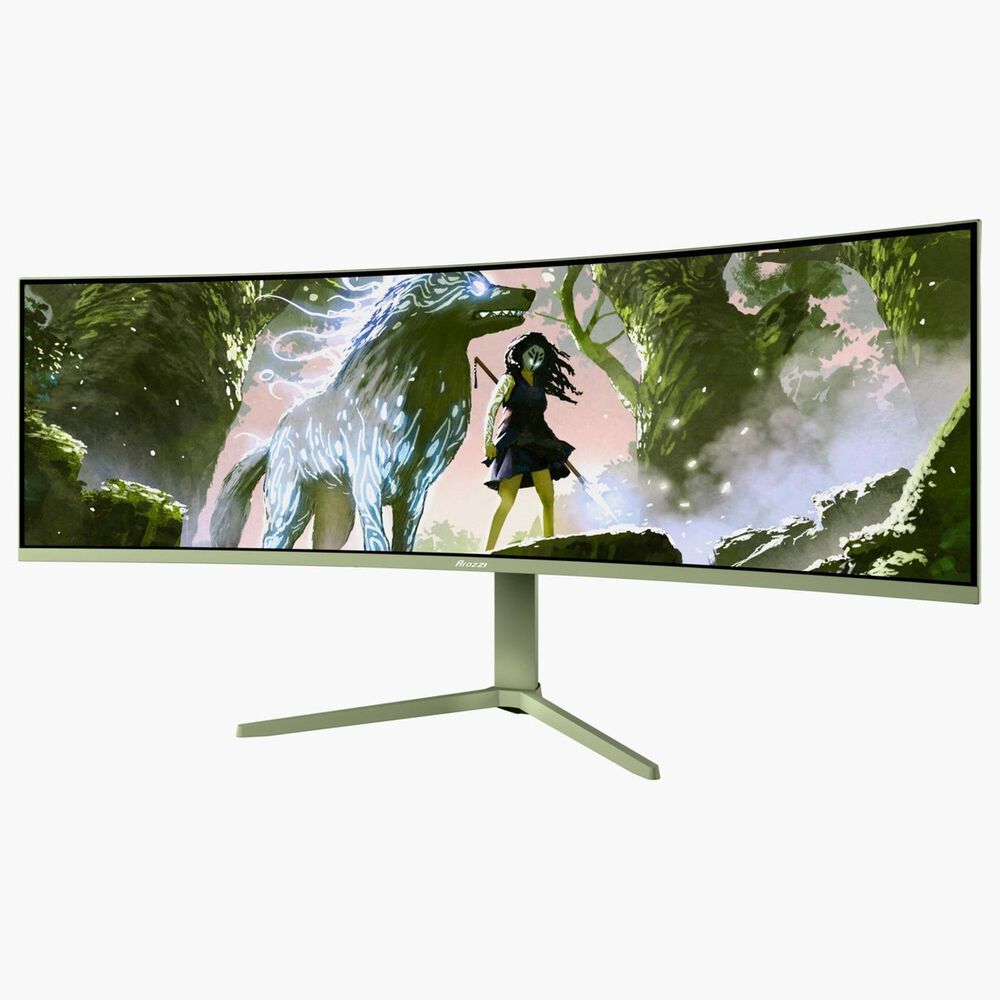 Arozzi Nova 49" Curved VA 165Hz Ultrawide Gaming Monitor in Forest Green, , large