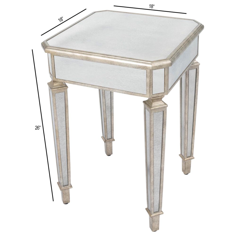 Butler Celeste End Table in Silver, , large