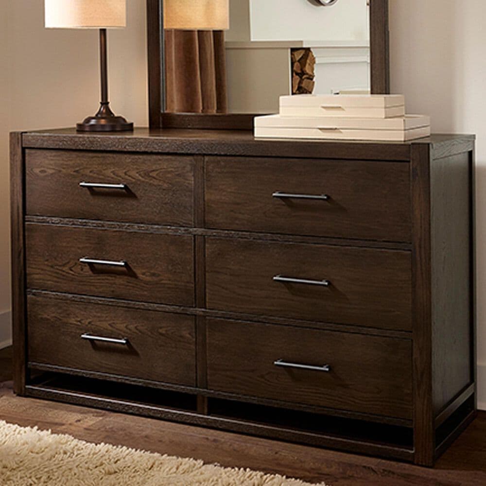 Viceray Collections Lodge and Loft 6-Drawer Dresser in Dark Oak, , large