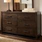 Viceray Collections Lodge and Loft 6-Drawer Dresser in Dark Oak, , large