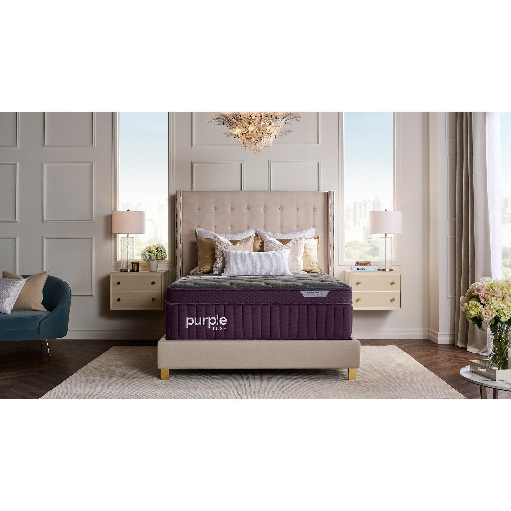 California king bed purple 2025