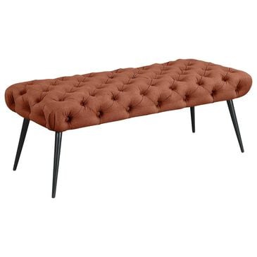 Coaster Ella Accent Bench in Rust, , large