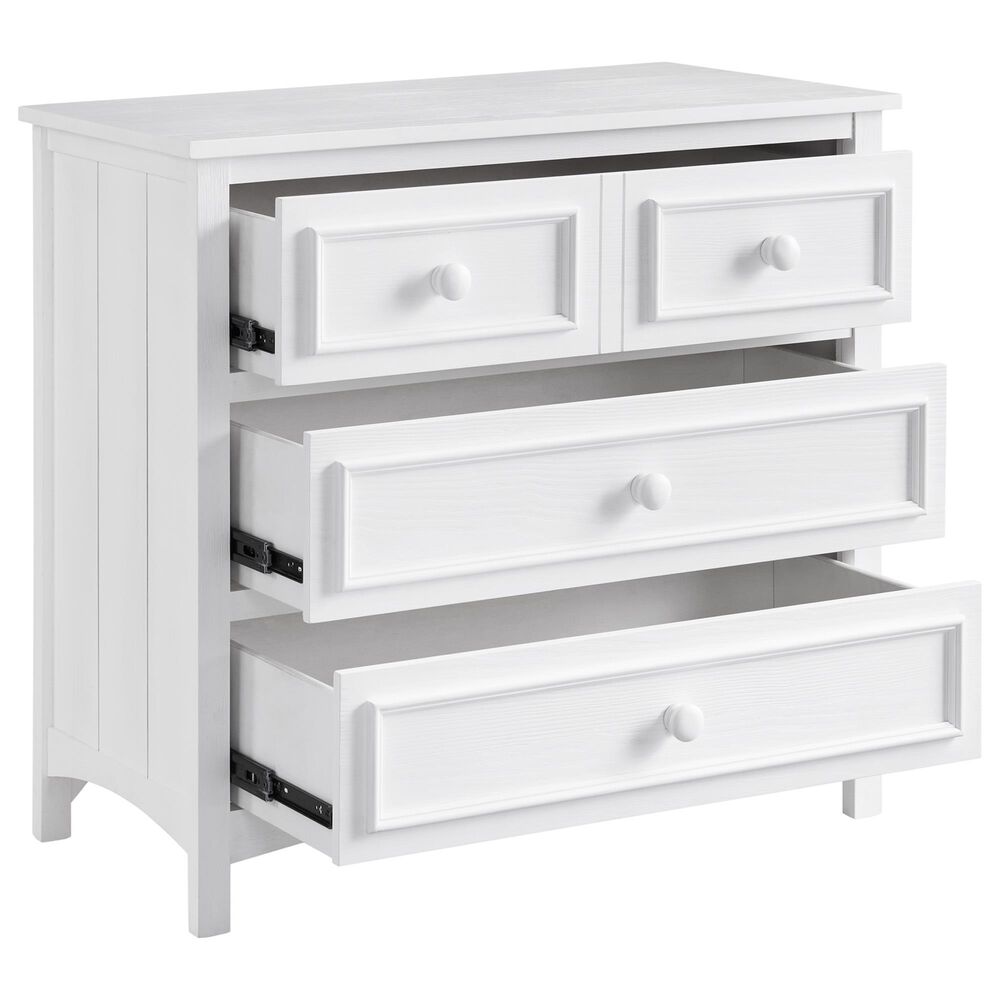 Oxford Baby Bennett 3-Drawer Dresser with Changing Topper in Rustic White, , large