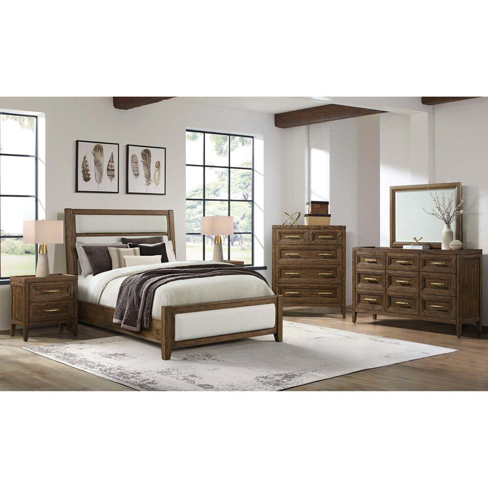 Intercon Marlow Queen Platform Bed in Weathered Steel, , large