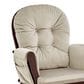 Suite Bebe Memphis Glider and Ottoman with Beige Cushion in Espresso, , large