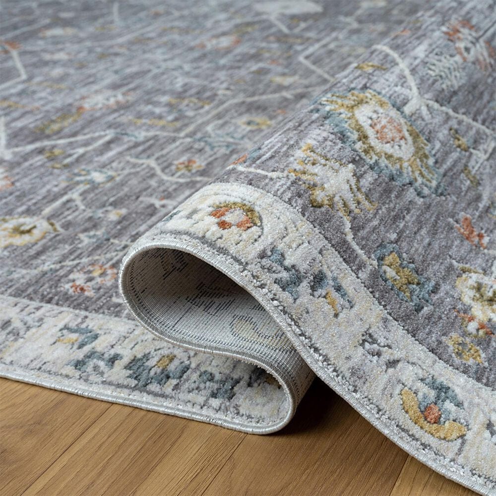 L&amp;R Resources Allure Gray and Ivory 5' x 8' Area Rug, , large