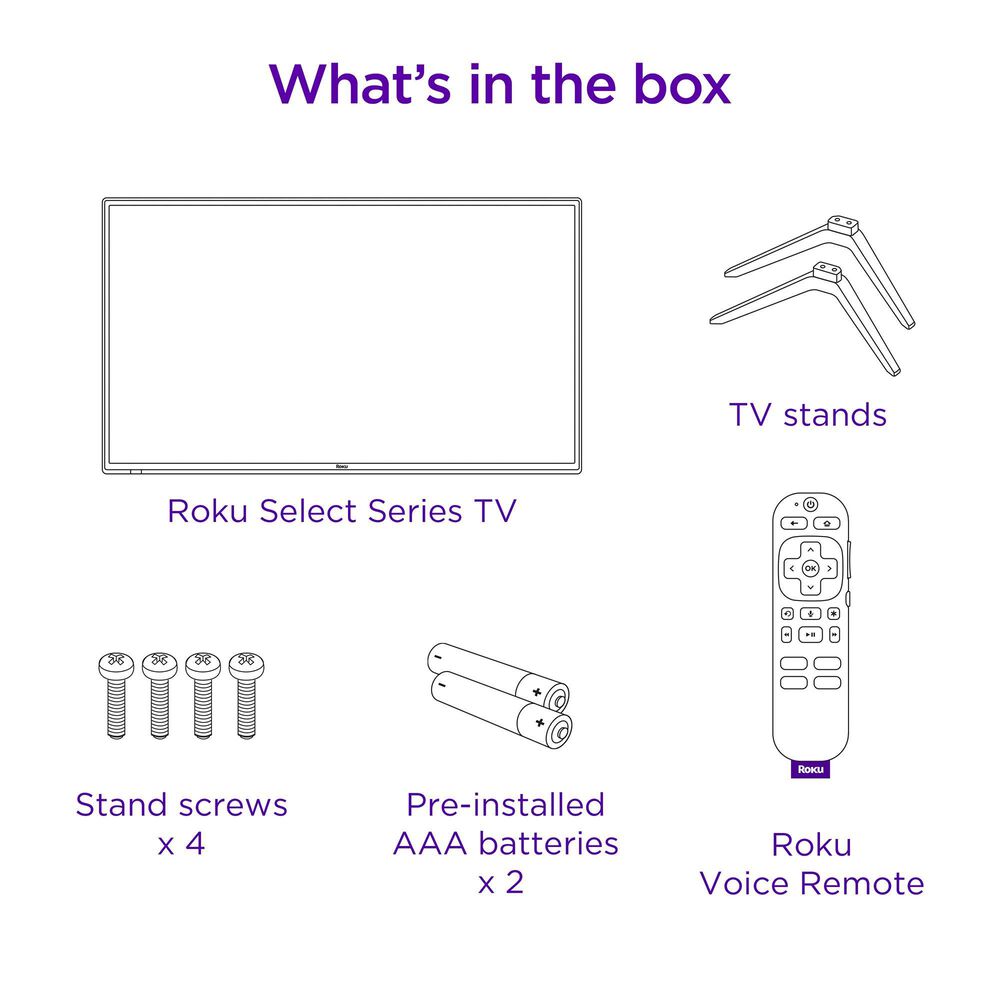 Roku 32&quot; Class Select Series HD in Black - Smart TV, , large