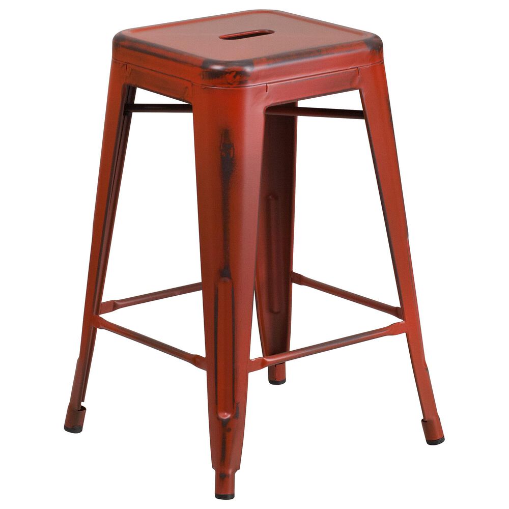 Flash Furniture 24" Counter Stool in Red, , large