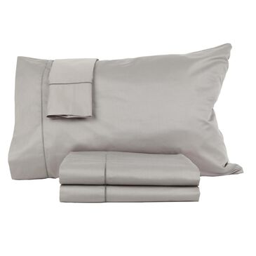 HN International 4-Piece King Sateen Sheet Set in Gray, , large