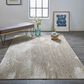 Feizy Aura 3739F 3"11" x 6" Ivory and Gold Area Rug, , large