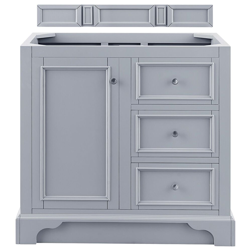 James Martin De Soto 36" Single Bathroom Vanity Cabinet in Silver Gray, , large