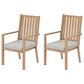 Hearth and Haven Outdoor All-Weather Aluminum Dining Chair in Gray (Set of 2), , large