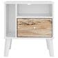 Ashley Piperton Nightstand in White and Brown, , large