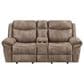 Steve Silver Nashville Manual Glider Recliner Console Loveseat in Cocoa, , large