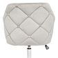 Impressions Vanity Pearl Tufted Vanity Chair with Cool Grey Cushion in Silver, , large