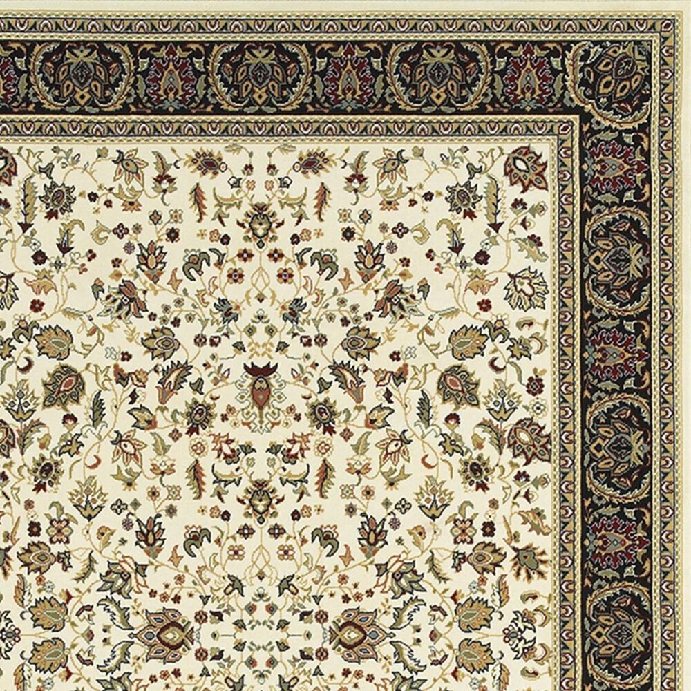 Oriental Weavers Kashan 108X1 6&#39;7&quot; x 9&#39;6&quot; Ivory Area Rug, , large