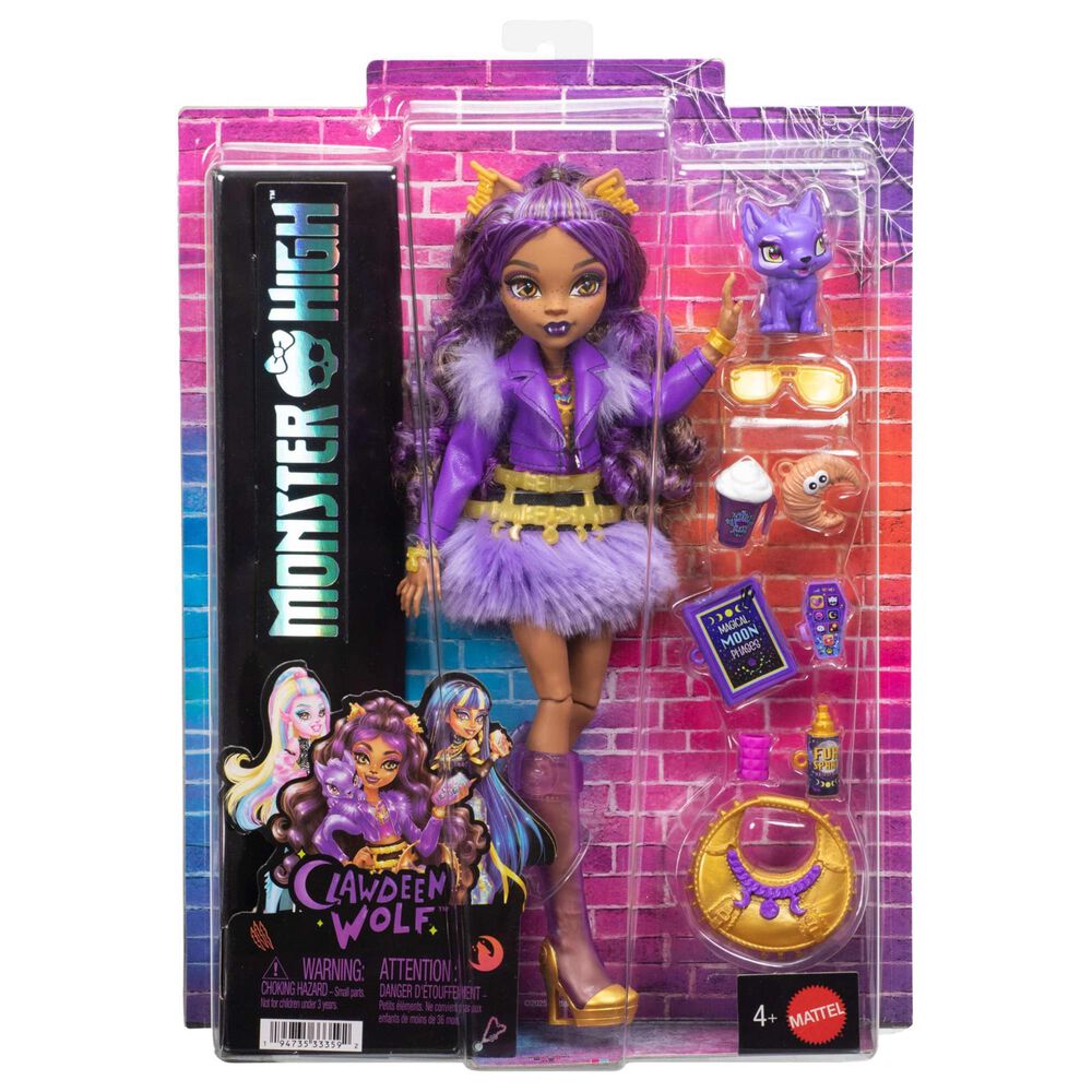Monster High Clawdeen Wolf Fashion Doll with Accessories, , large