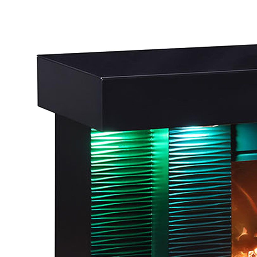 Furniture of America Perseux TV Stand with Electric Fireplace in Black, , large