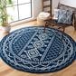 Safavieh Tulum 3" Round Dark Blue Area Rug, , large