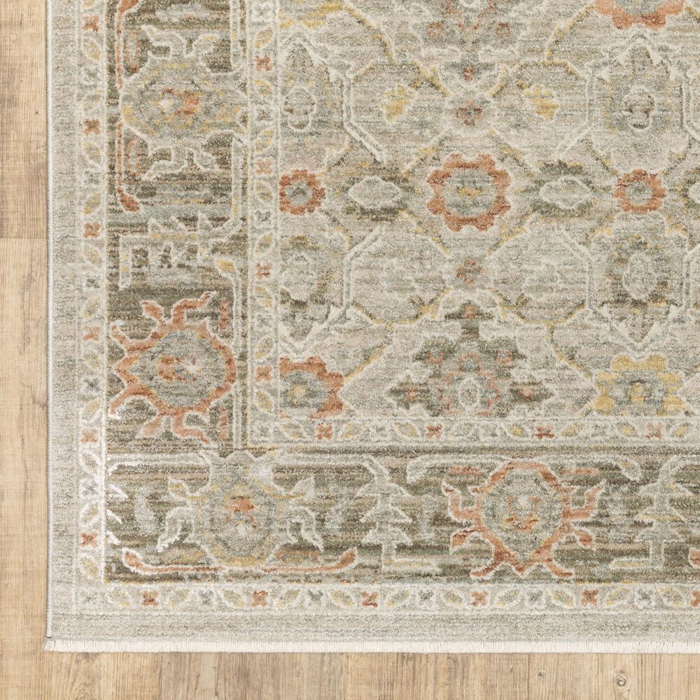 Oriental Weavers Keaton KEA10 Beige and Multicolor 2'3" x 7'6" Runner, , large