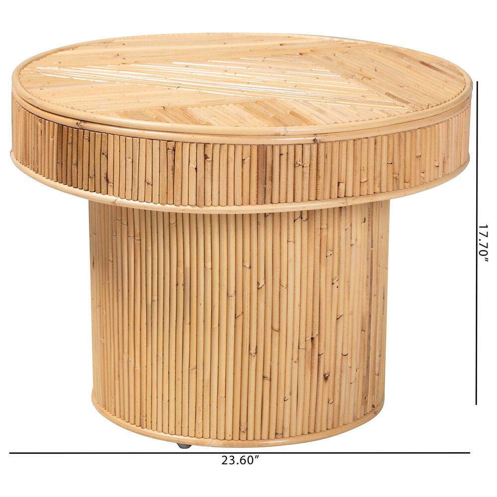Baxton Studio Iryna End Table in Natural, , large