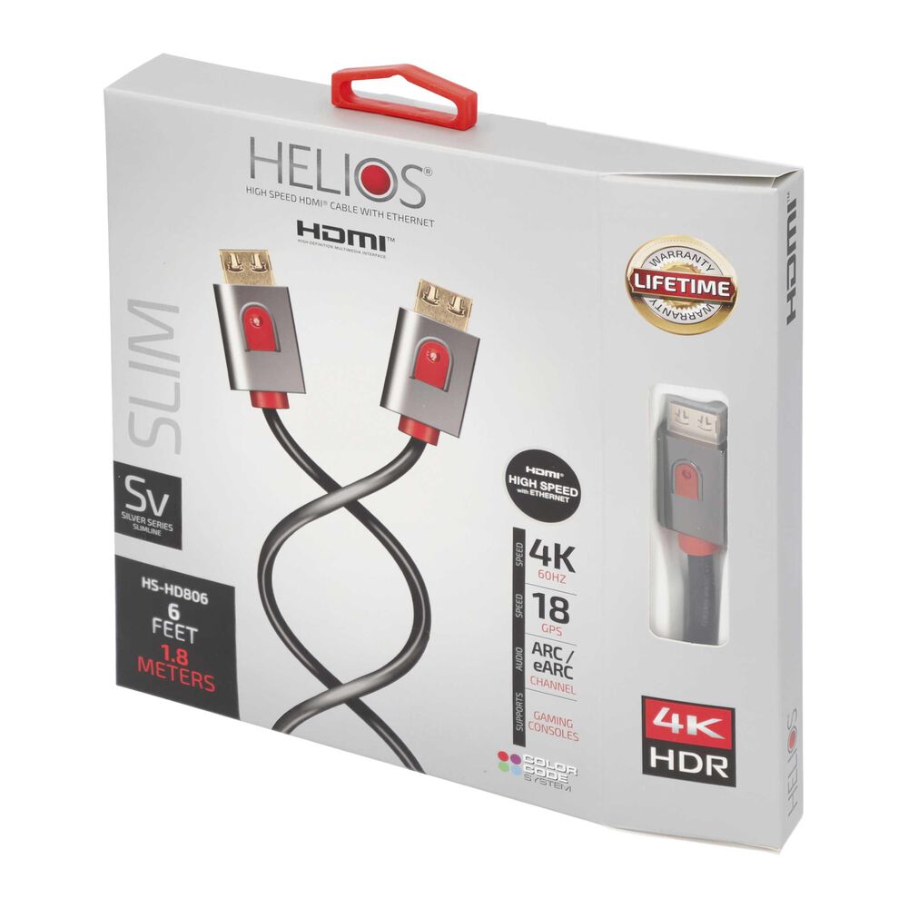 Helios Silver Series HDMI Cable &#40;6 FT&#41;, , large