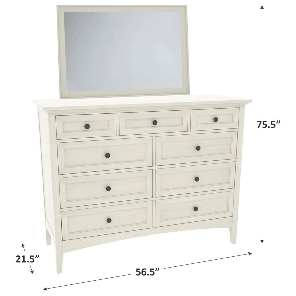 Stickley Furniture Revere 9-Drawer Dresser and Mirror in Ember, , large