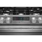 LG Dual Fuel Double Oven Range in Textured Steel, , large