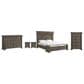 Mayberry Hill Kings Court King Storage Bed with Dresser, Chest and Two Nightstands in Grey, , large