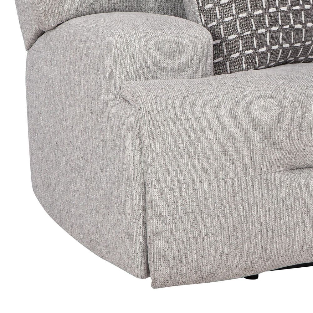 Ashley Acklen Place 6-Piece Power Reversible Reclining Sectional in Pewter, , large